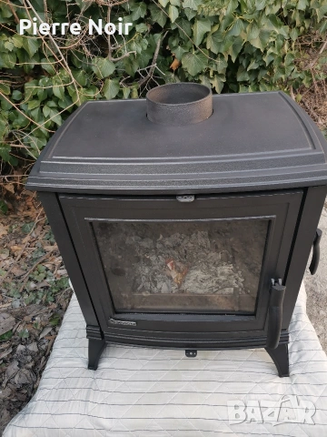 Френска чугунена печка на дърва 10кW , снимка 3 - Отоплителни печки - 53834053