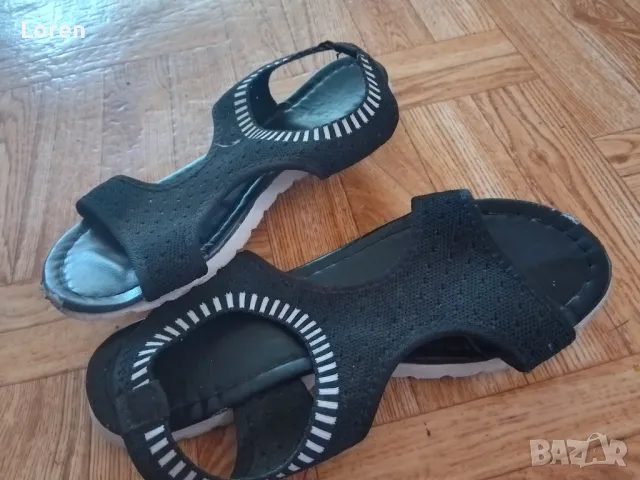 Подарявам!Сандали от плат 