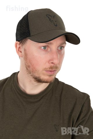 Шапка Fox Collection Trucker Cap Green & Black, снимка 5 - Екипировка - 41388453