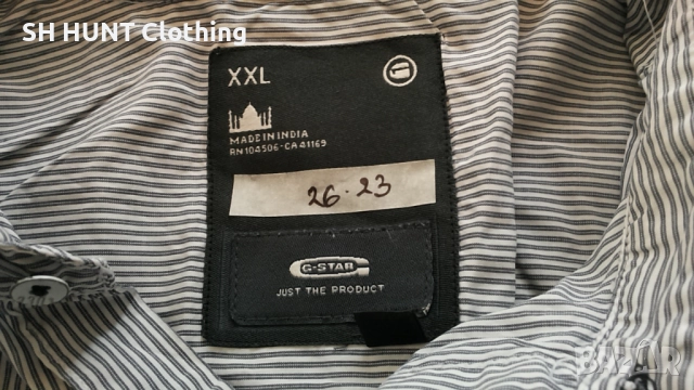 G-Star Raw Shirt размер L / XL оригинална мъжка риза 26-23, снимка 10 - Ризи - 52691188