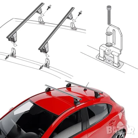 Захвати Menabo Delta за BMW Серия 1, 2, 3, 4, 5, 7 и iX, снимка 3 - Аксесоари и консумативи - 55861169