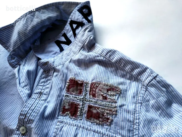 Napapijri Mens Cotton Shirt - M - оригинална мъжка риза , снимка 9 - Ризи - 48577987