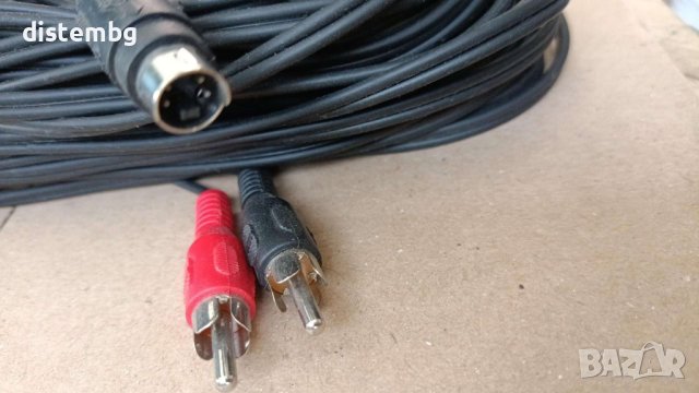 Кабел SVHS /s-video/  TO RCA PLUG,10 метра, снимка 1 - Кабели и адаптери - 40975416