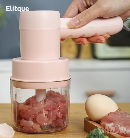 Чопър, Миксер 2 в 1 продукт с две приставки, USB зареждане, снимка 7 - Миксери - 52821113