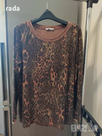 Блуза с леопардов принт 