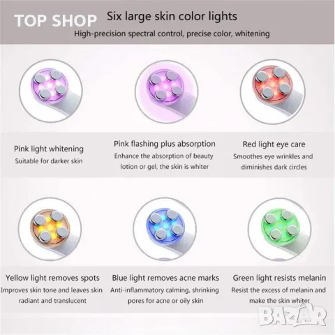 Мултифункционален инструмент за красота на лицето RF и EMS, снимка 2 - Масажори - 48492435