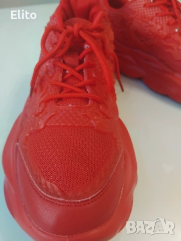 Червени нови маратонки .Стелка 26 см, снимка 9 - Маратонки - 53262404