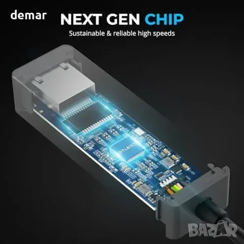 SABRENT USB-C мрежов адаптер до 5 Gbit/s, снимка 4 - Други стоки за дома - 56330082