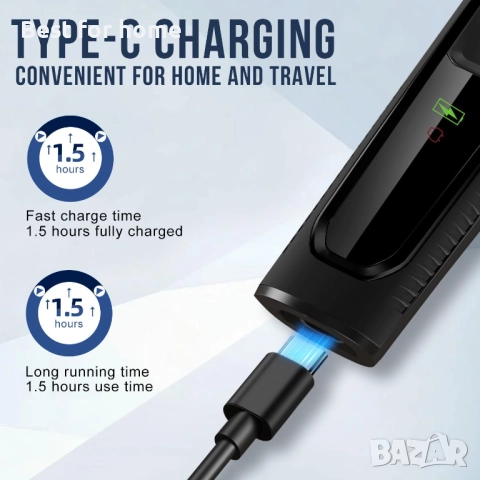 Мъжки тример за брада, снимка 6 - Друга електроника - 52629720