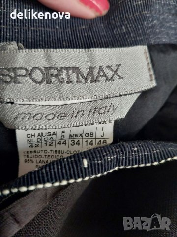 Max Mara. Original. Size L 100% Вълна Прекрасна пола, снимка 3 - Поли - 41780638