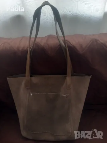 Дамска чанта естествена кожа/велур, снимка 9 - Чанти - 47741902