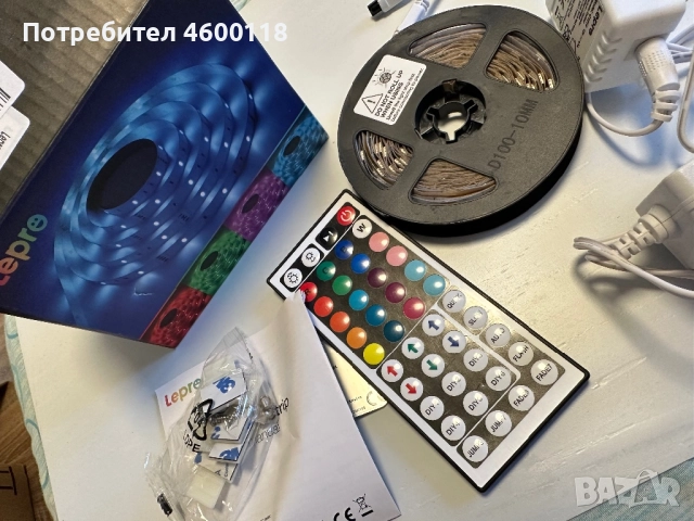 Цветна лед Лента, снимка 2 - Лед осветление - 52369529