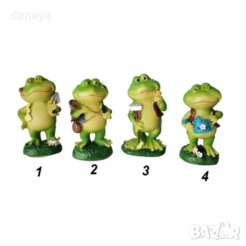 5723 Мини декорация за градина статуетка Жаба, 12см, снимка 5 - Статуетки - 49151864