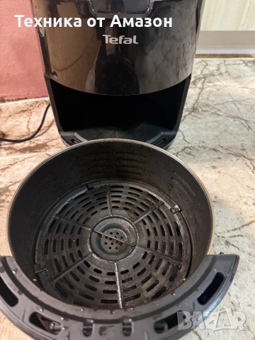 Фритюрник на горещ въздух Tefal EY4018 Easy Fry Precision , Черен, снимка 3 - Фритюрници - 53125584
