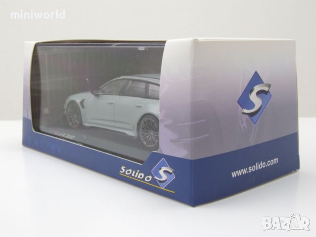 Audi Abt RS6-R Avant Kombi 2022 - мащаб 1:43 на Solido моделът е нов в PVC дисплей-кейс, снимка 17 - Колекции - 42727119