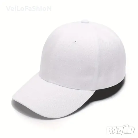 Нова шапка с козирка в бял цвят , снимка 1