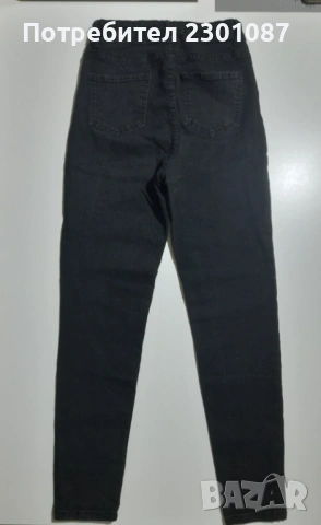 Черни дамски еластични дънки Shein, снимка 3 - Дънки - 53057531