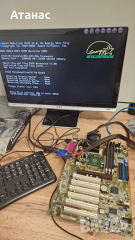 ASUS CUSL2  Socket 370 + Celeron 633Mhz BOX + 128 SDR RAM, снимка 2 - Дънни платки - 52065033