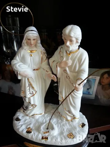 Порцеланова статуетка - Йосиф и Мария, снимка 6 - Статуетки - 47738312