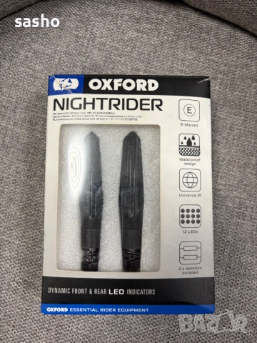Мигачи за мотор Oxford OX621 Nightrider Streaming LED индикатори, снимка 7 - Аксесоари и консумативи - 53611122