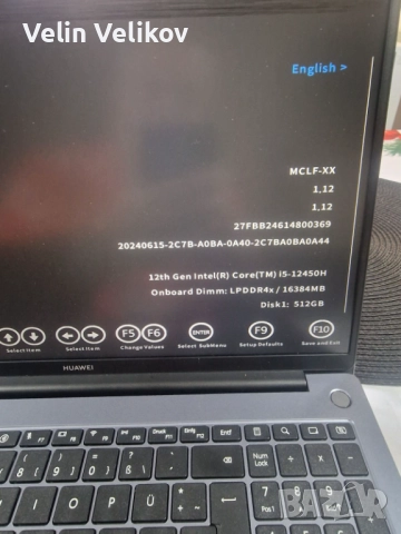 Пресносим компютър HUAWEI MateBook D16 MCLF-X, снимка 13 - Лаптопи за работа - 52963096