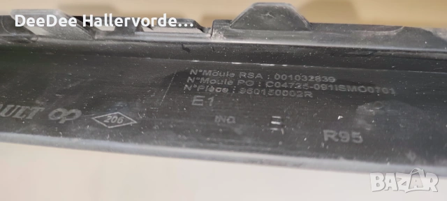 Спойлер предна броня Renault Scenic III 2009-2012 960150002R 038506370 73-0385-N-63368, снимка 2 - Части - 53807965