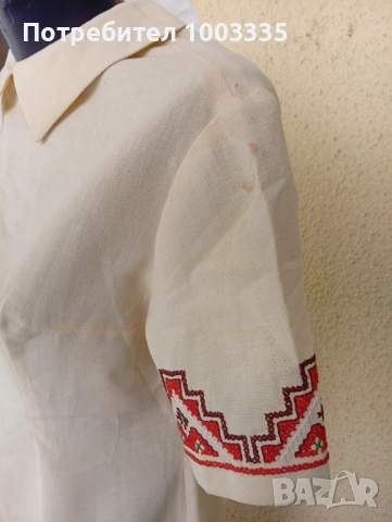 Етнографска риза с ръчна везба , снимка 3 - Ризи - 53810258