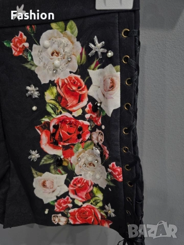 Уникални къси панталонки с висока талия, снимка 2 - Къси панталони и бермуди - 53414967