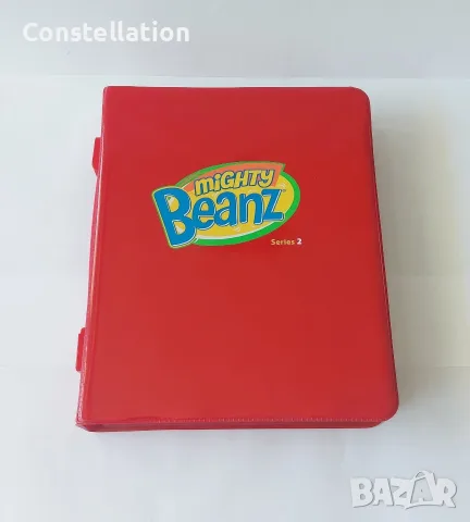Mighty Beanz Series 2 Red Collectors Case with 45 Beans