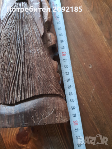 Дървена склуптура, снимка 5 - Антикварни и старинни предмети - 36494869