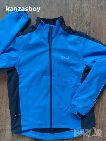 gore bike wear mens blue windstopper active shell jacket - мъжко вело яке КАТО НОВО Л, снимка 5 - Якета - 56168280