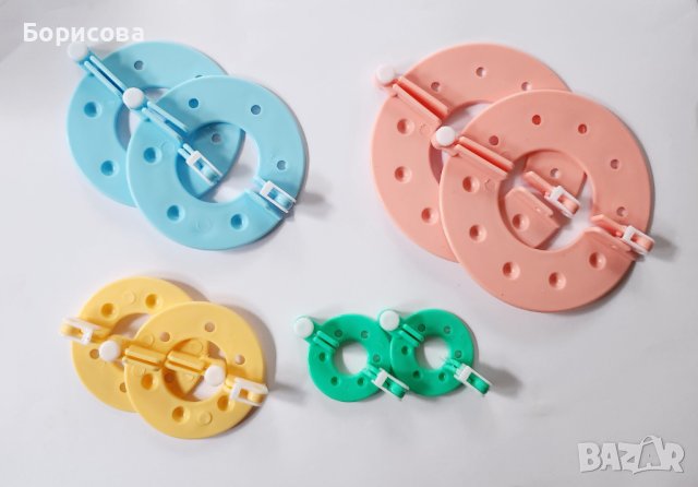 Форми за помпони от прежда, 4 размера, помпони за шапки, чанти, декорация 