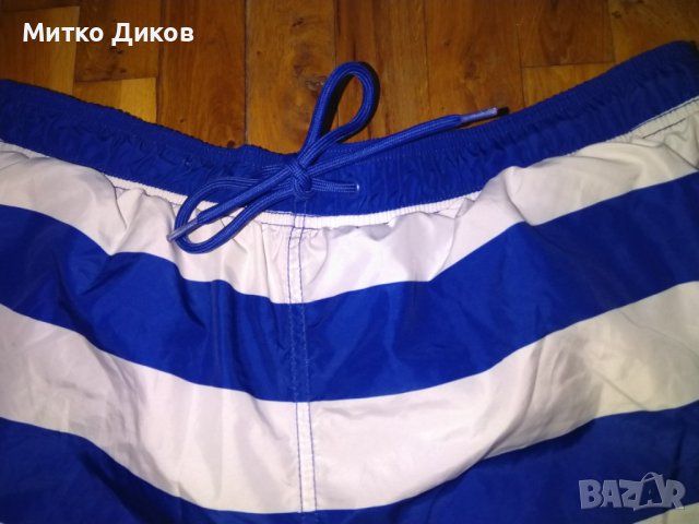 Плувни шорти бяло сини раета като нови размер Л, снимка 3 - Водни спортове - 41748464