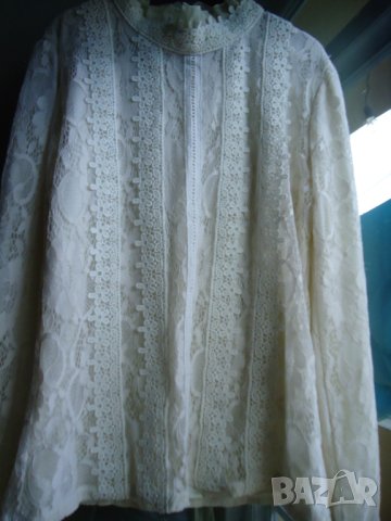 дамска дантелена блуза, снимка 3 - Блузи с дълъг ръкав и пуловери - 44334293