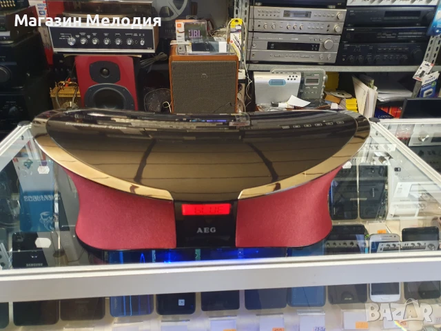 Блутут тонколона AEG Има и usb и aux. Bluetooth sound system AEG BSS 4803 В отлично техническо и виз, снимка 5 - Аудиосистеми - 51062307