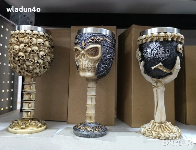 Черепни чаши, бокали-3е-9-15е, снимка 7 - Чаши - 35240255