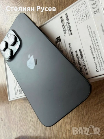 apple iphone 16 pro 256gb black titanium смарт телефон 750евро - с документи за покупка от 01,08,25г, снимка 7 - Apple iPhone - 53787301