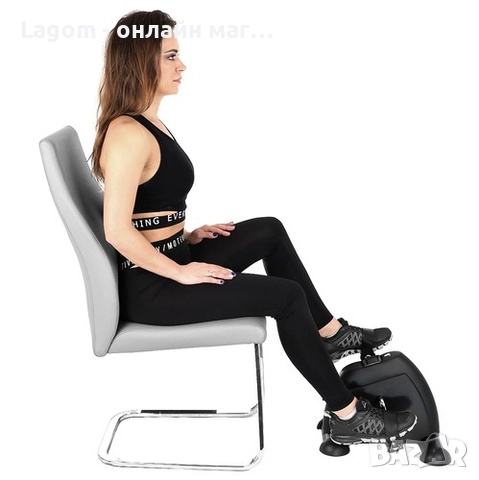 Мини велоергометър с LCD дисплей, колело за раздвижване и рехабилитация, черен, снимка 3 - Други - 52560917