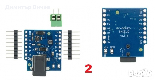 Arduino съвместим Wemos D1 mini WiFi, ESP 8266, shield, DC/DC конвертор, реле ,  Arduino, снимка 3 - Друга електроника - 36360262