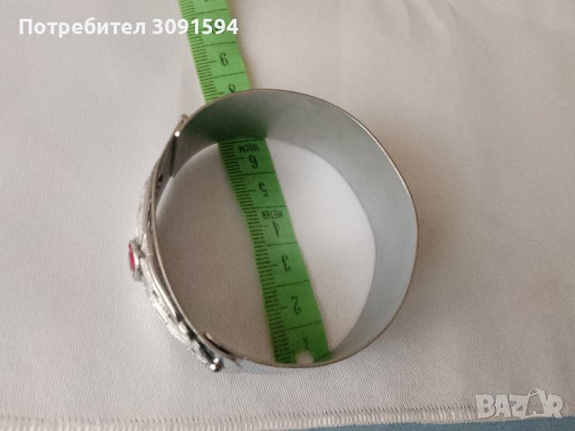 Стара стилна дамска гривна новохром, снимка 11 - Антикварни и старинни предмети - 41442676