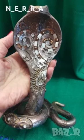 Фигура на змия от полирезан, снимка 3 - Статуетки - 49543001