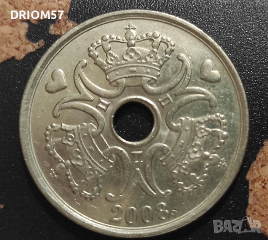 Монета Дания 5 крони [2008], снимка 2 - Нумизматика и бонистика - 53865066
