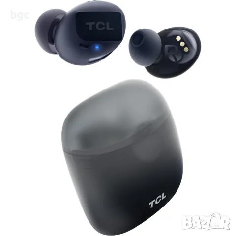 НОВИ Слушалки Вluetooth TCL True Wireless, Черен - 24 МЕСЕЦА ГАРАНЦИЯ