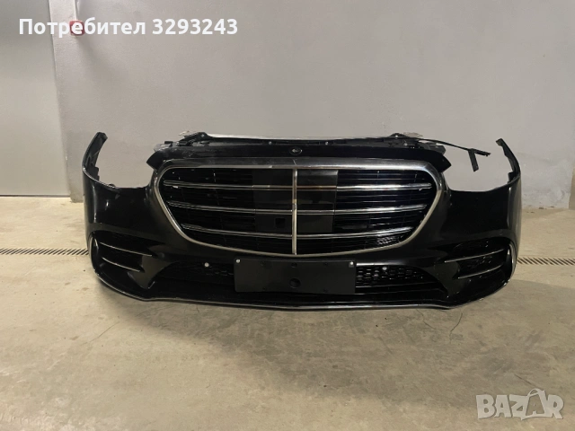 Напълно окомплектована предна броня и преден панел за MERCEDES S580 W223 AMG