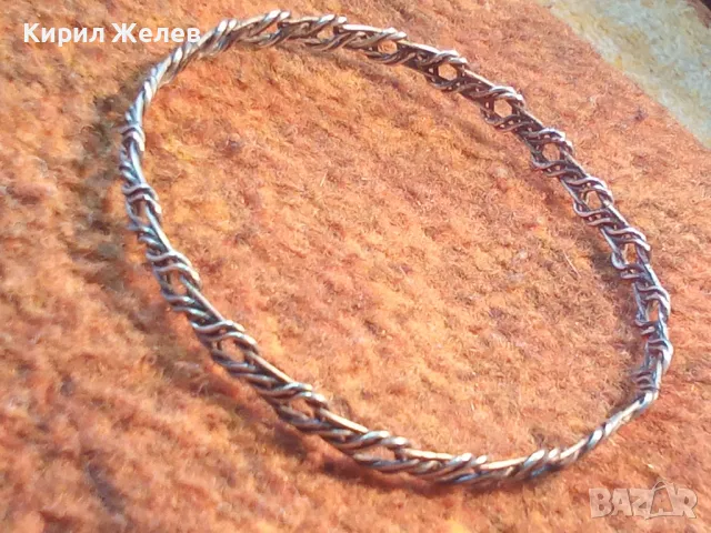 СТАРИННА АЖУРНА СРЕБЪРНА ГРИВНА МНОГО ВИСОКА ПРОБА СРЕБРО РЕТРО ПЛЕТКА РЪЧНА МАЙСТОРСКА РАБОТА 48407, снимка 15 - Антикварни и старинни предмети - 48485585