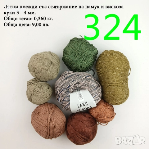 Евтини прежди в малки количества - нови и остатъци , снимка 15 - Други - 52042509