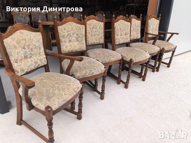 Комплект от 6 трапезни стола , снимка 1