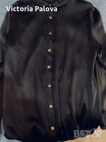 Блуза HUGO BOSS кралска коприна, снимка 10 - Блузи с дълъг ръкав и пуловери - 36028837