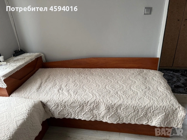 Комплект ъглови легла с повдигащ механизъм и ракла, снимка 3 - Дивани и мека мебел - 53731391