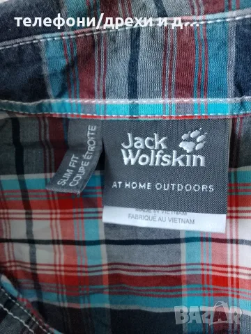 Риза с къс ръкав Jack Wolfskin (Slim fit) като нова -XL, снимка 4 - Ризи - 56058028